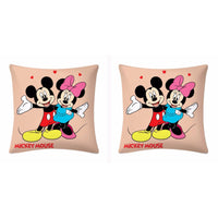 Disney Mickey And Minnie Mouse Cushion Cover- 2 piece pack